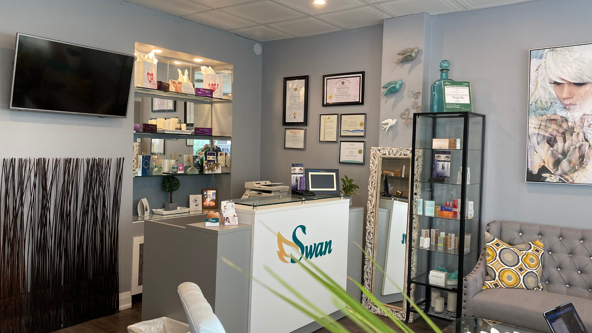 Interior of Swan Medical Spa